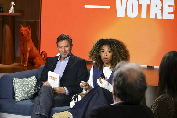 Exclusif - Bernard Montiel, Oli, sur plateau de la nouvelle émission "Animalement Vôtre" présentée par Bernard Montiel et diffusée le 16 novembre sur France 3, à Paris, France, le 14 octobre 2025. © Jack Tribeca/Bestimage
