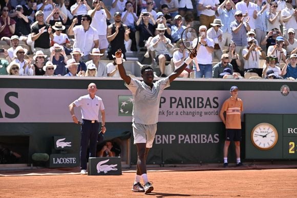 Match Moïse Kouame - Marin Cilic (7-6 [4], 6-2, 6-1) lors des Internationaux de France de Tennis de Roland Garros 2026, le 26 mai 2026. © Chryslene Caillaud / PsnewZ / Bestimage