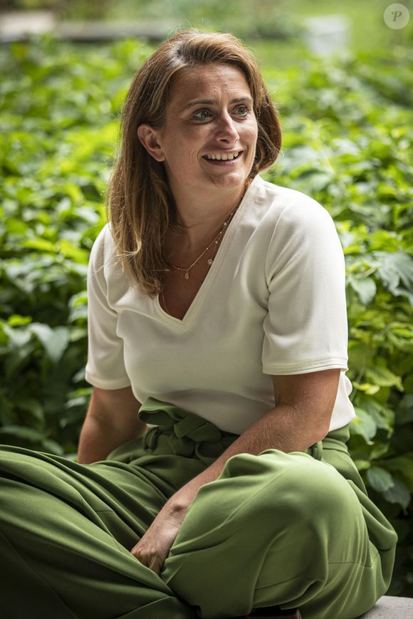 Marine Tondelier, conseillère régionale des Hauts-de-France et secrétaire nationale des Écologistes lors du premier jour de l’université d’été des Ecologistes à Strasbourg, France, le 21 août 2025. © Elyxandro Cegarra/Psnewz/Bestimage