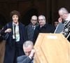 Bertrand Blier a été inhumé à Paris
Farida Rahouadji, compagne de Bertrand Blier, Léonard Blier, fils de Bertrand Blier - Sorties des obsèques du réalisateur Bertrand Blier en l'église Saint-Roch à Paris. © Dominique Jacovides/Bestimage