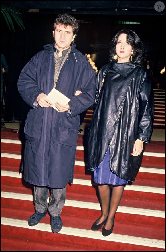 Daniel Balavoine et sa compagne Corinne aux Victoires de la musique en 1985 © Bertrand Rindoff Petroff Bestimage