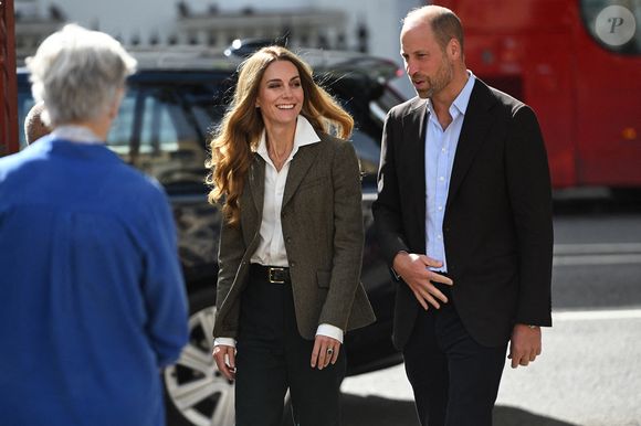 Le Prince et la Princesse de Galles lors de leur visite des jardins nouvellement transformés du Natural History Museum à Londres. Jeudi 4 septembre 2025. Photo par Eddie Mulholland/Daily Telegraph/PA Wire/ABACAPRESS.COM
