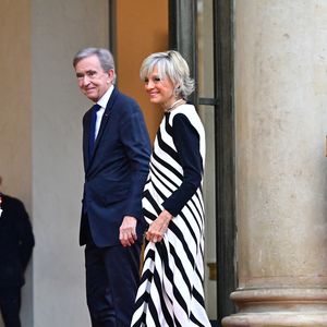 Bernard Arnault, Pdg de LVMH et sa femme Hélène Mercier - Arrivées des personnalités au dîner d’État en l’honneur du président brésilien et de sa femme au palais présidentiel de l’Élysée à Paris le 5 juin 2025.

© Christian Liewig / Bestimage