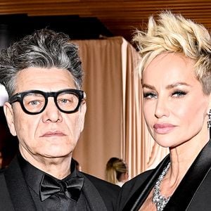 Marc Lavoine et sa compagne Adriana Karembeu à la soirée du Beauty Ball 2026 au château de Bratislava, en Slovaquie, le 16 janvier 2026. © ProfiMedia/Bestimage