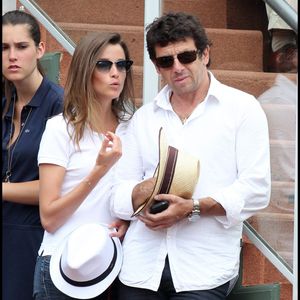 Celine Bosquet et Patrick Bruel - people à la quinzième journée des Internationaux de France de tennis de Roland Garros 2011. Rindoff-Jacovides / Bestimage