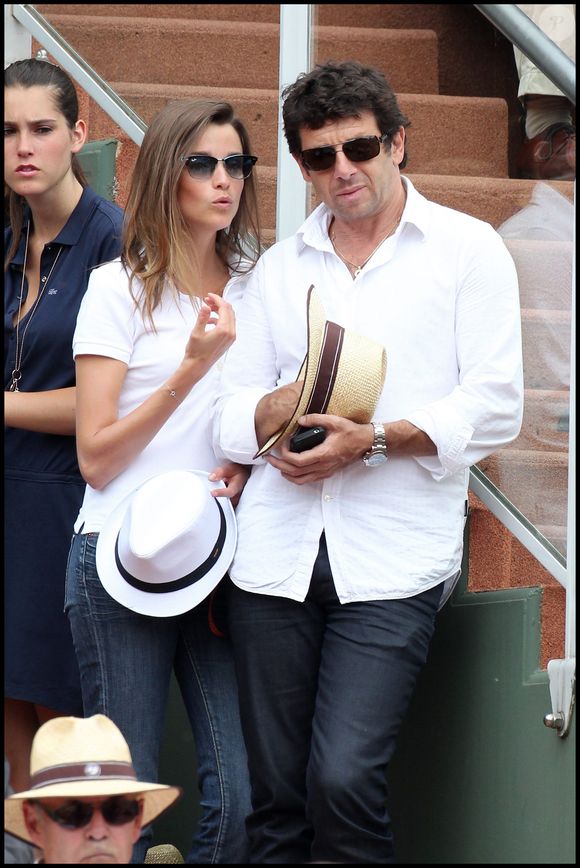 Celine Bosquet et Patrick Bruel - people à la quinzième journée des Internationaux de France de tennis de Roland Garros 2011. Rindoff-Jacovides / Bestimage