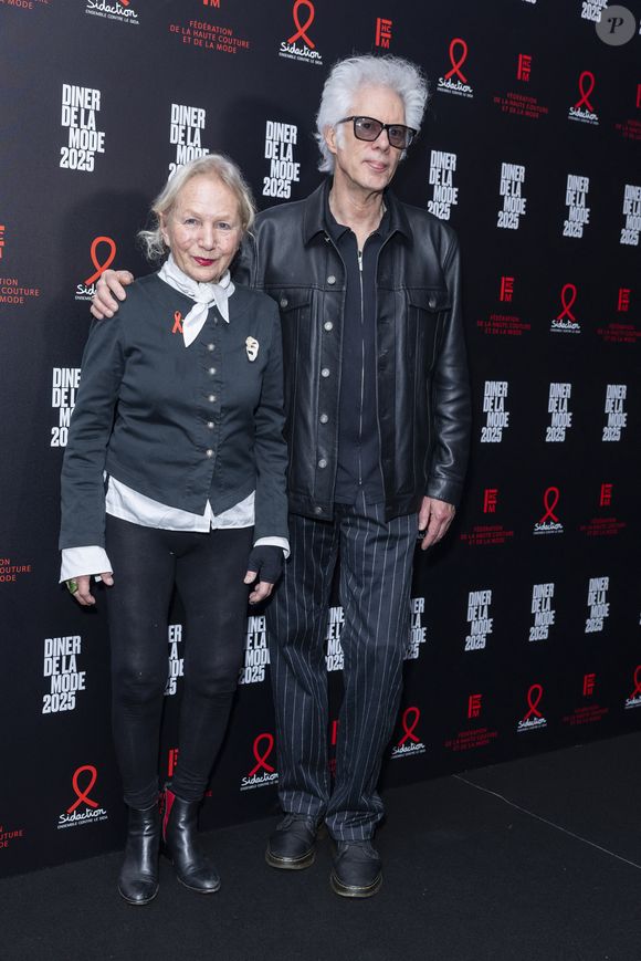Agnès b et Jim Jarmusch au photocall du 22ème dîner de la mode pour le Sidaction à Paris le 30 janvier 2025.
© Olivier Borde / Bestimage