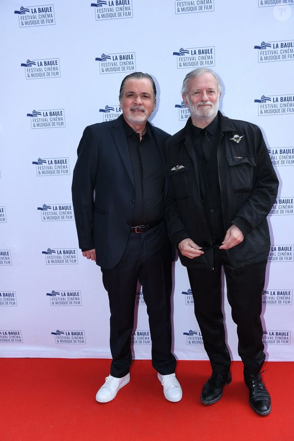 Christophe Barratier et Francis Huster - 10ème Festival du Cinéma et de la Musique de Film à La Baule le 29 juin 2024.  © Rachid Bellak/Bestimage