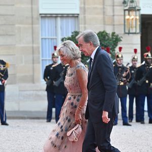 Hélène Mercier-Arnault et Bernard Arnault - Dîner d'état de l'Elysée pour le président sud-coréen Lee Jae Myung le 8 septembre 2026  © Christian Liewig/Bestimage