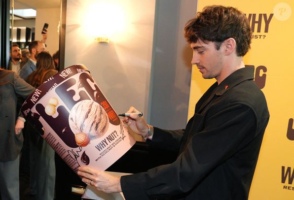 Milan, Italie : Milan, conférence de presse de LEC Ice Cream, So Good and Light You'll Never Believe It, avec Charles Leclerc (Image de crédit : © Duilio Piaggesi/IPA via ZUMA Press / Bestimage)