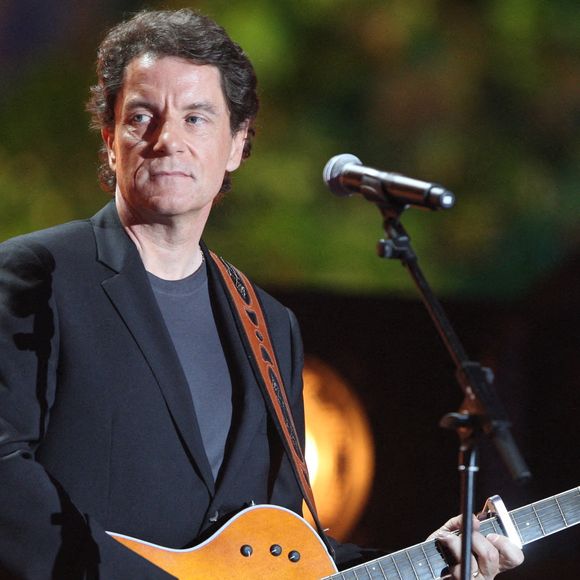 Francis Cabrel lors de l'enregistrement de 'Tenue de soirée' le 17 mai 2008 à Avignon, France. Photo Max Colin/ABACAPRESS.COM