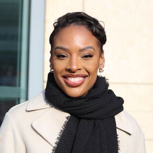 Exclusif - Miss France 2025 Angélique Angarni-Filopon - Les célébrités quittent les studios de RTL à Neuilly sur Seine, le 9 janvier 2025. Agence / Bestimage