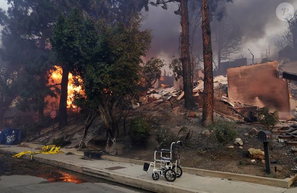 Illustrations des incendies qui ravagent le quartier de Pacific Palisades à Los Angeles, le 8 janvier 2025.
© Fernando Allende/Broadimage/Bestimage