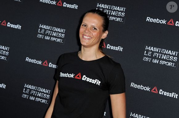 Laure Manaudou participe à une conférence de presse sur Reebok Crossfit au Centre Georges Pompidou à Paris, France, le 13 mars 2012. Photo by Nicolas Briquet/ABACAPRESS.COM
