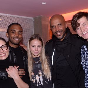 Exclusif - Chris Camalon, Lucie Bernardoni, Carla Dona, Joël Bouraïma, Stanislas Souffoy-Rittner - Ahcène (ex-candidat de la star Academy 2022) lors de sa release party au Break à Paris le 2 novembre 2023.

© Rachid Bellak / Bestimage