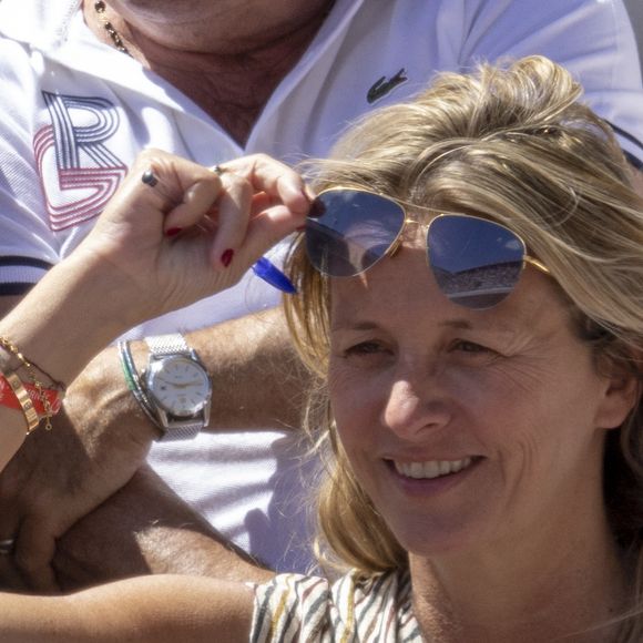 Sarah Poniatowski - Célébrités dans les tribunes des internationaux de France de Roland Garros à Paris le 1er juin 2022. © Cyril Moreau - Dominique Jacovides/Bestimage