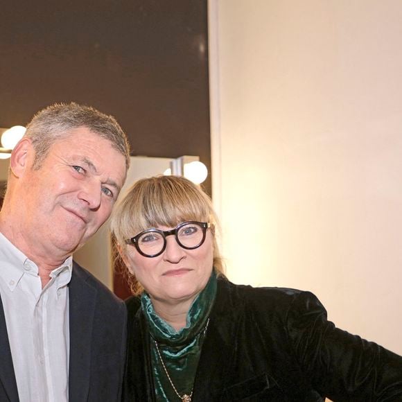 Exclusif - Portrait de Christine Bravo avec son mari Stéphane Bachot à Paris, le 16 janvier 2023.
© Cédric Perrin/Bestimage