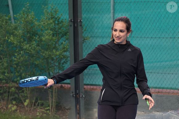 Charlotte Gabas lors du Tournoi de Padel des Célébrités du Lagardere Paris Racing pour l'Institut Imagine le 17 mai 2024 à Paris, France. Photo by Nasser Berzane/ABACAPRESS.COM
