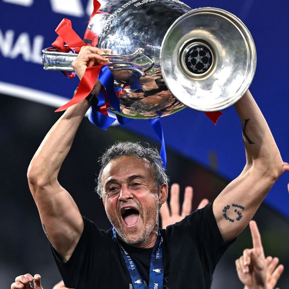 Luis Enrique - Le PSG remporte la Ligue Des Champions 2025, pour la première fois de son histoire, face à l'Inter Milan (5-0) à l'Allianz Arena de Munich, le 31 mai 2025.
Image Sport/PsnewZ/Bestimage