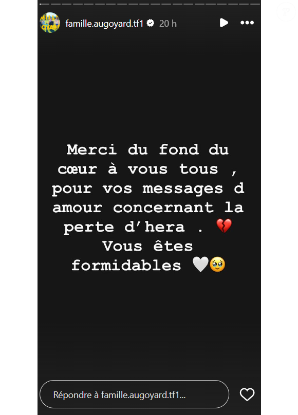 La tribu Augoyard peut compter sur le soutien des internautes dans cette douloureuse épreuve.

Roxanne Augoyard (Familles nombreuses) attristée par la mort d'un membre du clan.