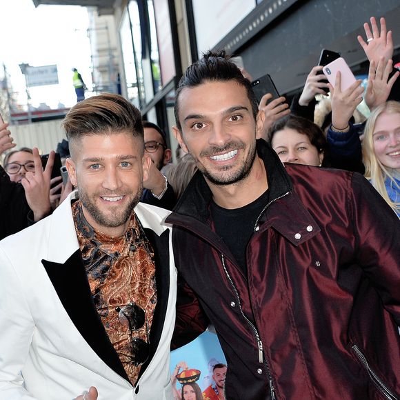 Paga (Anthony Paggini Neuron) et Julien Tanti à l'avant-première de la nouvelle saison de l'émission de télé-réalité "Les Marseillais Asian Tour" au cinéma Gaumont Champs-Elysées à Paris, France, le 13 février 2019. © Veeren/Bestimage