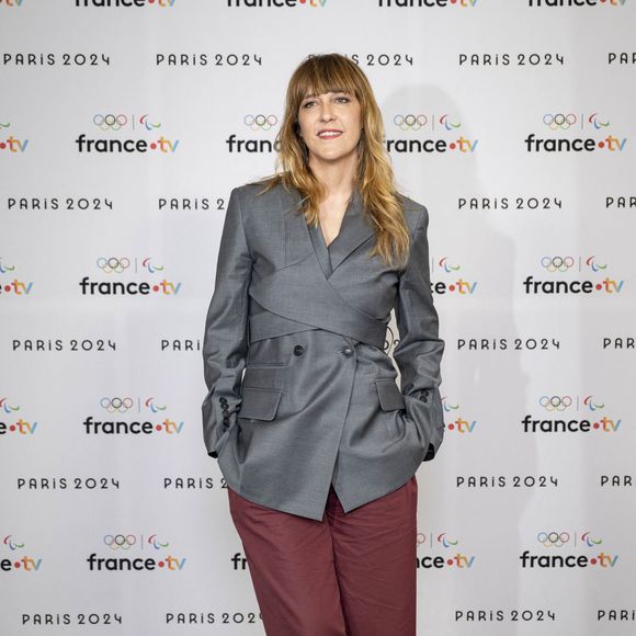 Daphné Bürki lors de la présentation des journalistes et chroniqueurs de France Télévisions pour les Jeux Olympiques 2024 au musée de l'Homme à Paris, le 11 juin 2024.
© Pierre Perusseau / Bestimage