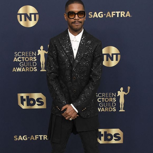 Kid Cudi arrive à la 28e cérémonie des Screen Actors Guild Awards qui s'est tenue au Barker Hangar à Santa Monica, CA, le dimanche 27 février 2022. Photo par Sthanlee B. Mirador/SPUS/ABACAPRESS.COM
