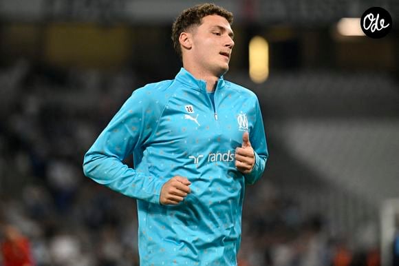 Benjamin Pavard (OM) - Ligue 1 McDonald’s match between Olympique de Marseille and Le Havre Athletic Club on October 18, 2025 at the Orange Vélodrome Stadium in Marseille.