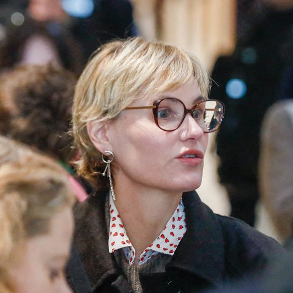 Judith Godrèche arrive au tribunal - Le réalisateur Christophe Ruggia, poursuivi pour agressions sexuelles envers la comédienne Adèle Haenel, condamné à deux de prison ferme avec port de bracelet électronique va faire appel de la décision, au tribunal judiciaire de Paris, France, le 3 février 2025. © Christophe Clovis/Bestimage