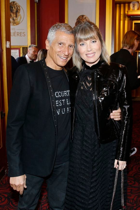 Nagui et sa femme Mélanie Page - 35ème cérémonie des Molières aux Folies Bergère à Paris, France, le 6 Mai 2024. © Bertrand Rindoff / Bestimage