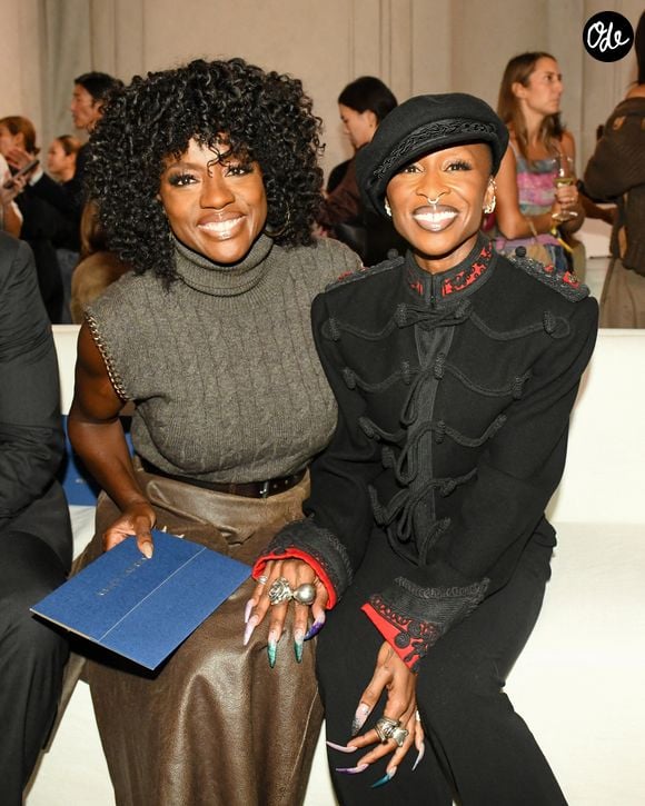 Viola Davis, Cynthia Erivo au défilé Ralph Lauren, collection prêt-à-porter printemps/été 2027 à New York, le 9 septembre 2026. Crédit photo : BFA.com / Backgrid USA / Bestimage