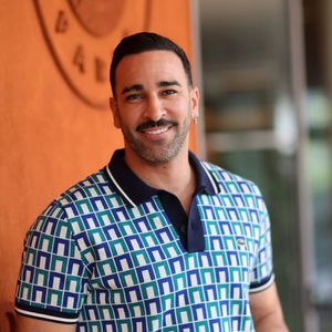Adil Rami - Célébrités au village des Internationaux de France de tennis de Roland Garros 2024 à Paris le 6 juin 2024. © Jacovides / Moreau / Bestimage