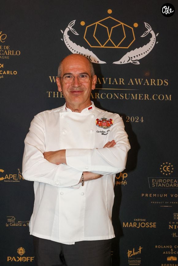 Exclusif - Christian Garcia Chef du Palais de Monaco, lors du "World Caviar Awards", le 1er championnat du monde de Caviar au Château Hôtel Grand Barrail à Saint-Emilion, en Gironde, France, le 30 octobre 2024. © Jean-Marc Lhomer/Bestimage