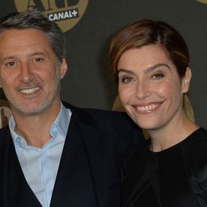 Antoine de Caunes et sa femme Daphné Roulier - Soirée des 30 ans de Canal + au Palais de Tokyo à Paris le 4 novembre 2014.