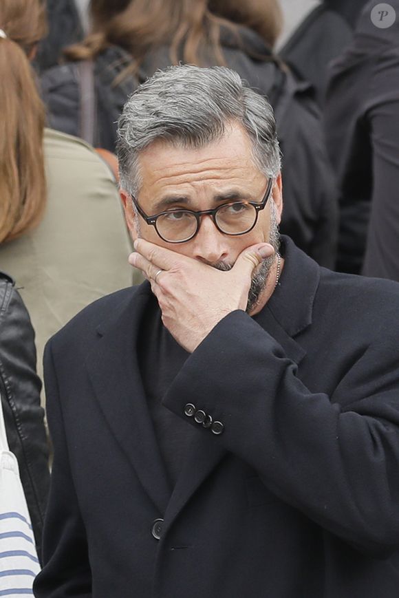 Olivier Minne - Obsèques de Christophe Michel (mari de JL Romero) au crématorium du cimetière du Père Lachaise à Paris.
AGENCE / BESTIMAGE