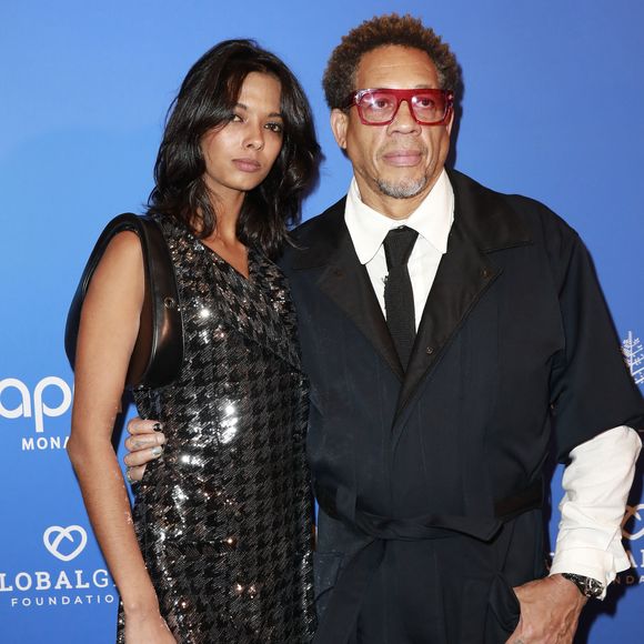 JoeyStarr et sa compagne Pauline Latchoumanin - Photocall du Global Gift Gala Paris à l'hôtel Four Seasons George V à Paris le 8 novembre 2025. © Marc Ausset-Lacroix/Bestimage