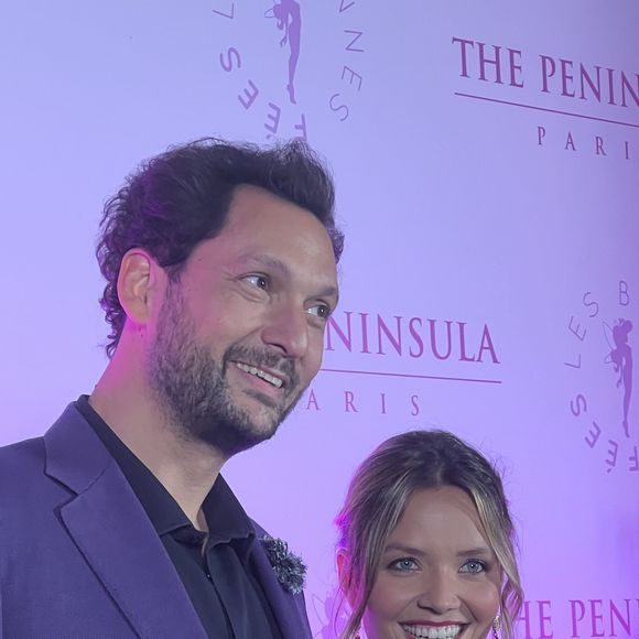 Eric Antoine et son épouse Gennifer, ancienne Miss France, à l'occasion de la soirée Octobre Rose. DR : Tiffany IACOMACCI