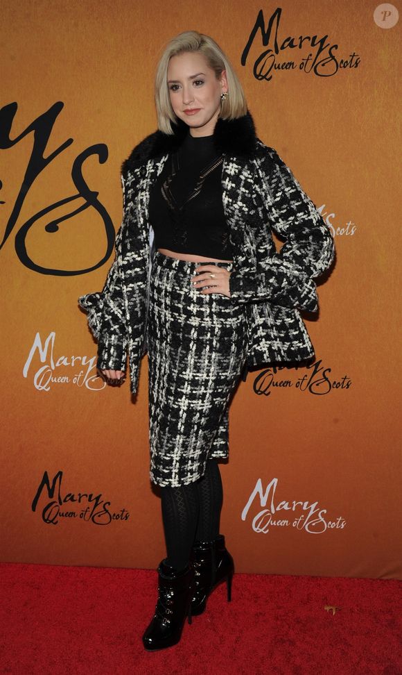 Jazmin Grace Grimaldi - Avant-première du film "Mary Queen of Scots" au "Paris Theatre" à New York, le 4 décembre 2018. Backgrid USA / Bestimage