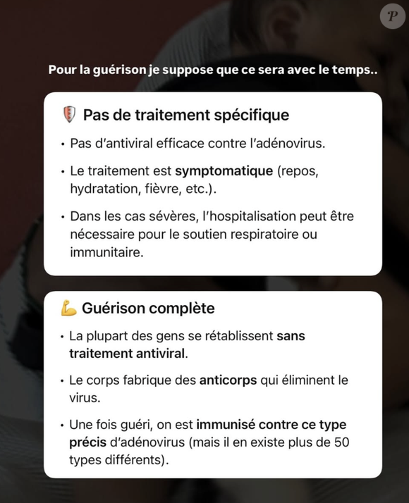 "mais il est entre de bonnes mains ici. Il est sous perfusion pour essayer de récupérer un maximum d'énergie et de poids… "

Olivia Gayat @Instagram