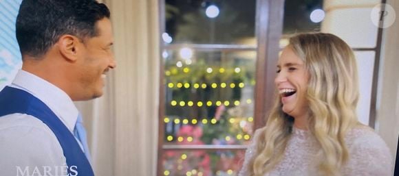 Clémence épouse Malik dans "Mariés au premier regard". M6