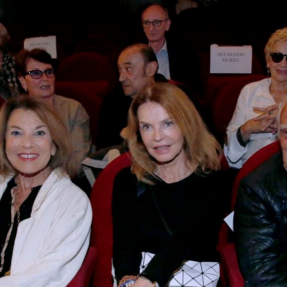 Exclusif - Nicole Calfan, Cyrielle Clair et Alain Belmondo - Audition de la Promotion 2024 de l’École « L’Entrée des Artistes » d’Olivier Belmondo au Théâtre des Mathurins à Paris le 17 Juin 2024. 

© Bertrand Rindoff / Bestimage