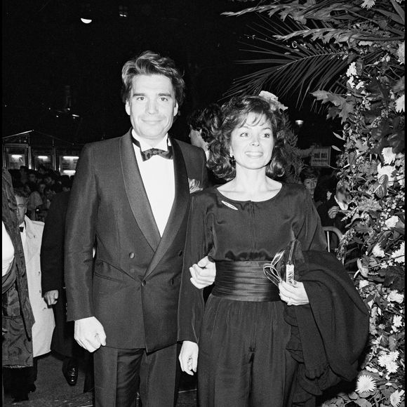 Bernard et Dominique Tapie aux 7 d'Or en 1985 (Archives). RINDOFF-PATERSON / BESTIMAGE