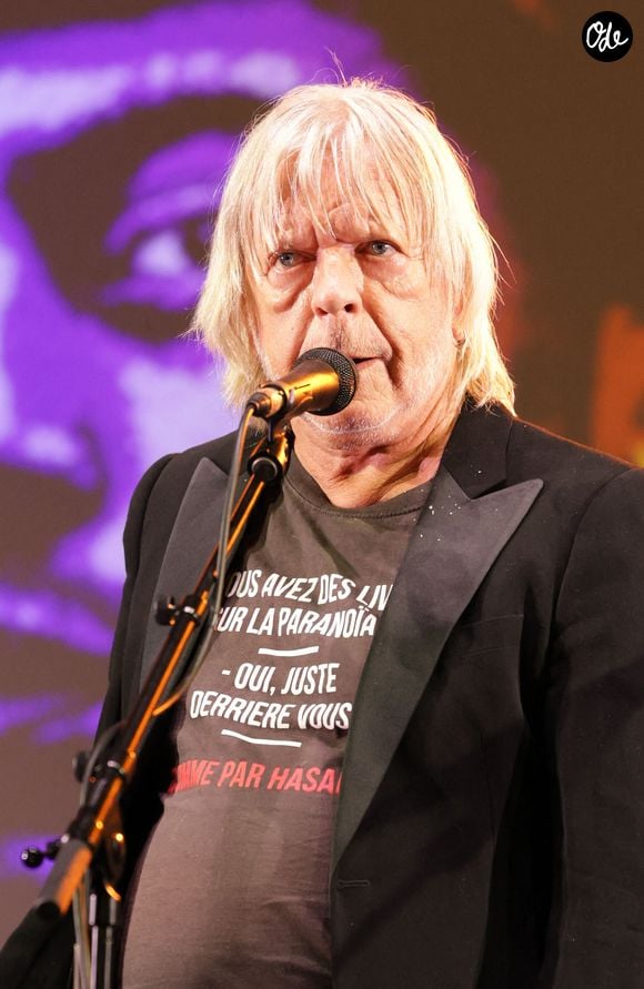 Semi-exclusif - Le chanteur Renaud (Renaud Séchan) - Les amis musiciens de Renaud ont donné un concert à la Mairie du 13ème à Paris le 5 septembre 2024, en hommage au chanteur et à l'occasion de l'exposition "Renaud, Des mots et des images" et de la sortie d'un recueil regroupant des œuvres d'artistes contemporains illustrant ses chansons par vingt artistes © Coadic Guirec/Bestimage