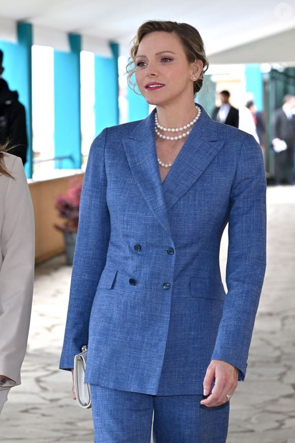 La princesse Charlene de Monaco durant la finale de la 118e édition du Rolex Monte-Carlo Masters, au Monte-Carlo Country Club à Roquebrune Cap Martin, le 13 avril 2025.
L'espagnol Carlos Alcaraz a battu l'italien Lorenzo Musetti 3-6 / 6-1 / 6-0. © Bruno Bebert / Bestimage