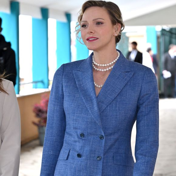 La princesse Charlene de Monaco durant la finale de la 118e édition du Rolex Monte-Carlo Masters, au Monte-Carlo Country Club à Roquebrune Cap Martin, le 13 avril 2025.
L'espagnol Carlos Alcaraz a battu l'italien Lorenzo Musetti 3-6 / 6-1 / 6-0. © Bruno Bebert / Bestimage