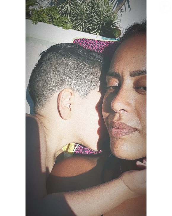 Amel Bent en selfie avec son fils Zayn, 3 ans ©Amel Bent Instagram
