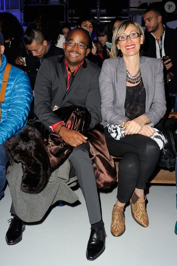 La famille Shy'm Harry Marthe, Sophie Marthe assistant au défilé de mode Shy'm AS i AM tenu à la Galerie Nikki Diana Marquardt à Paris, France le 4 décembre 2013. Photo par Alban Wyters/ABACAPRESS.COM