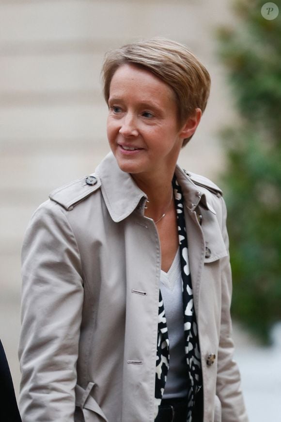 Laurence Garnier, secrétaire d'État à la Consommation. arrivant à l'hôtel Matignon pour une première réunion après  la constitution du gouvernement de M.Barnier.
Paris le 23 septembre 2024

© Christophe Clovis / Bestimage