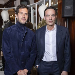 Victor Belmondo, nouvel ambassadeur de Berluti, Anthony Delon - Photocall pour les 130 ans de Berluti lors de la fashion week à Paris le 22 janvier 2025. © Olivier Borde /Bestimage