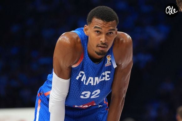 Victor Wembanyama Equipe de France France Slovénie 27_08_2025 Accor Arena Première journée de la deuxième phase des éliminatoires de la Coupe du Monde FIBA 2027. © Hervé Bellenger / PsnewZ / Bestimage